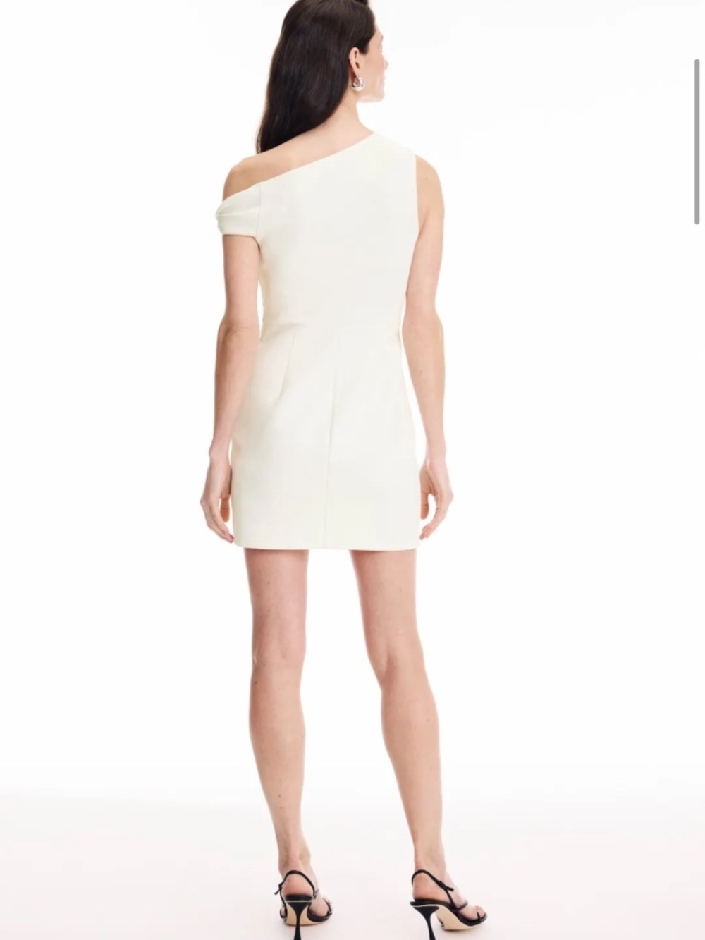 One Shoulder Twist Mini Dress Rosetta Getty